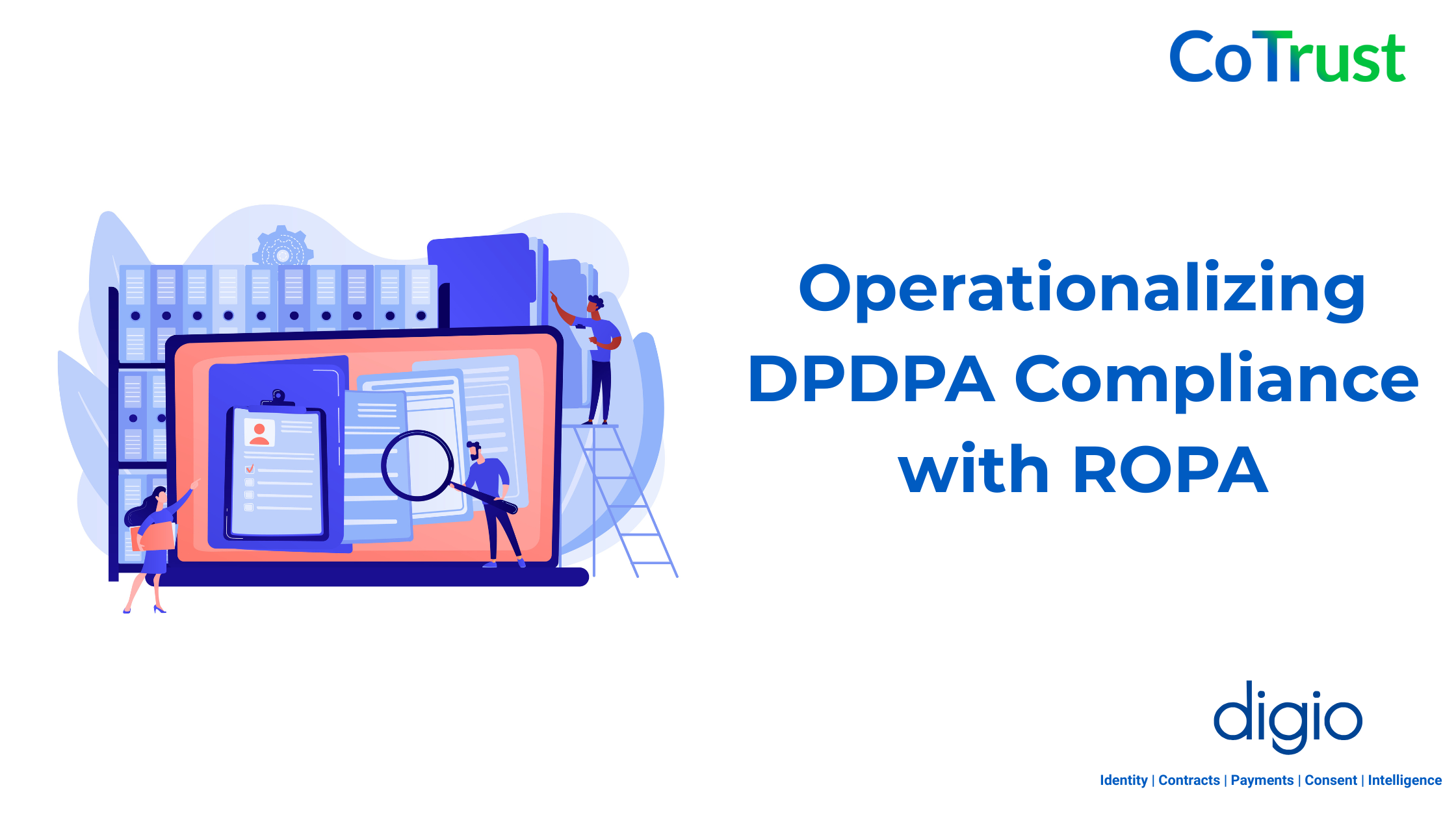 Abstract illustration representing data privacy and compliance symbolizing DPDPA and RoPA compliance
