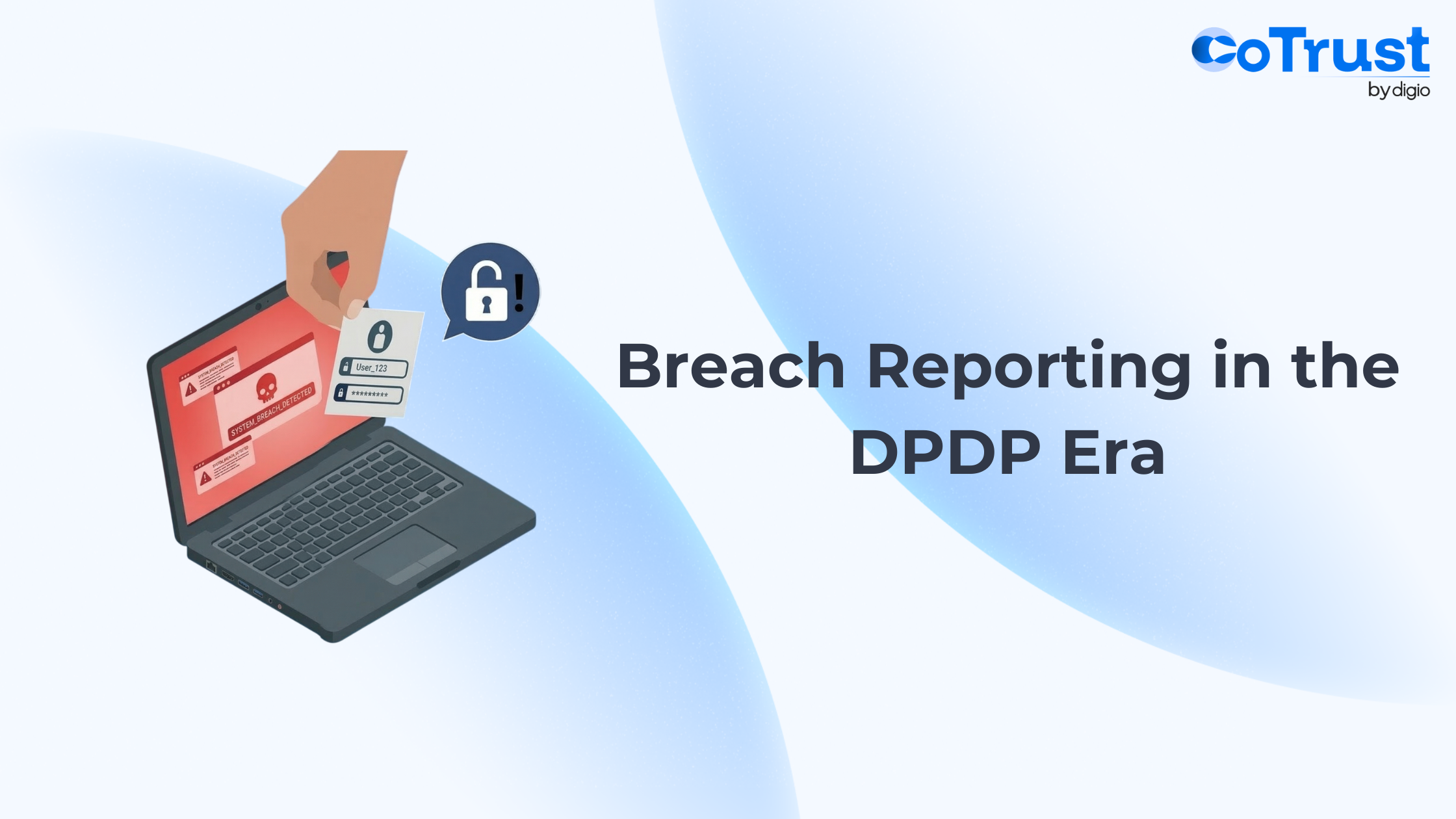 Stylised blog header for breach reporting under DPDPA
