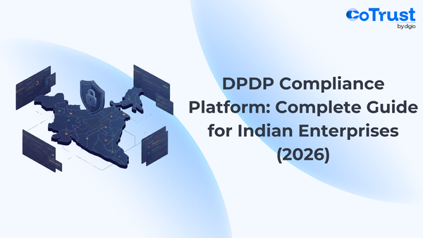 Stylized blog header for DPDP Compliance Platform: Complete GUide